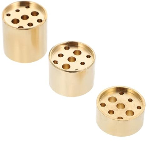 3 Stück-Pack Kupfer Räucherstäbchenhalter mit Goldener Oberfläche