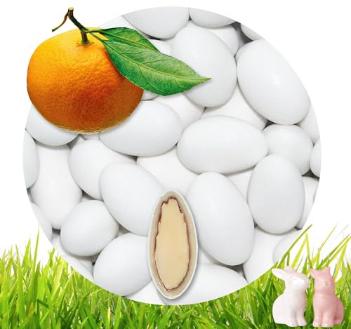 EinsSein 0,5kg Schokoladeneier Osterei Schoko Orange weiss | Schokoladeneier für Kinder Erwachsene | Schokoei Ei für Ostern | Leckere Ostersüßigkeiten Süßigkeiten für die Osterhasen Suche