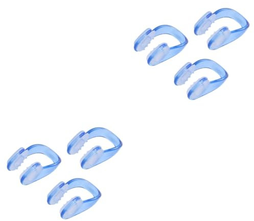 WOONEKY 6 Pezzi Protezione per Il Naso Pincher per Il Naso Clip per Naso in TPE per Il Naso Mollette per Il Nuoto Mollette per Il Naso per L'Odore Fodere Tascabili per Tavolo da Biliardo