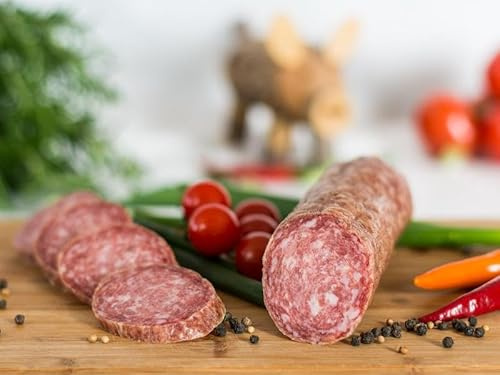 Original Eichsfelder dünne Stracke 300g I Fleischerei Weber I Regionale Wurstspezialität I Schlachtwarm verarbeitet I Eigene Herstellung I Naturgewürze I 4 Wochen Luftgetrocknet