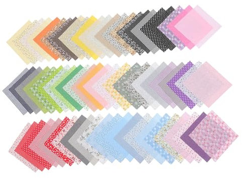 HOODANCOS 70blätter Baumwoll-patchwork-stoffe Im Handgemachte Stoffe Für Diy-projekte Für Bastelarbeiten Und Kreative Dekorationen