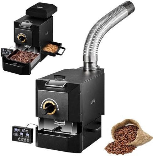 500g 1000W Electric Coffee Roaster Machine with 3 Baking Modes, Temperature Control & Smoke Filter, Smart Digital Panel for Home, Coffee Shop, Office Commercial Use