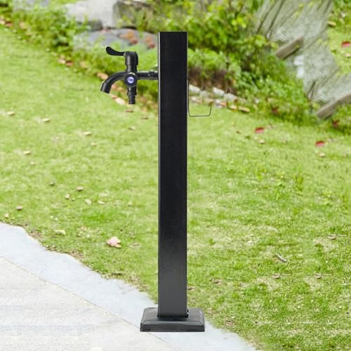 WNYAILLL Fontana in Metallo da Giardino Esterno, Colonna d'Acqua da Giardino, Fontanella a Colonna con Rubinetto Acqua, per Esterno Casa Giardino, Stile Vintage(66 * 6cm/26 * 2.4in)