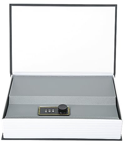 Livre, Livre de Verrouillage Box Simulation Stockage de Mot de Passe de avec Bonne Boîte de Camouflage pour Enregistrer les Fonds, les Cartes Bancaires, les Cartes d'identité, les Documents