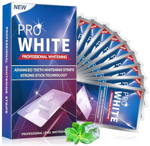 32 stück Teeth Whitening Strips, Professionelle Zahnaufhellungsstreifen, Zahnaufhellung, Peroxidfrei - Schnelle Wirkung, Entfernt sanft und schnell alle Flecken