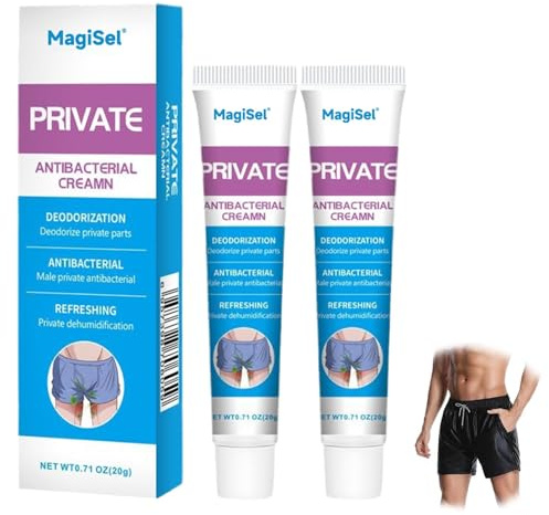 2 Stück Private Antibakterielle Creme, Juckreiz Intimpflegecreme, Herren Intimbereich Lindert Creme, Balanitis Anti Juckreiz Crem/e, Topische Anti- Juckreiz,Schnellen Linderung von Juckreiz