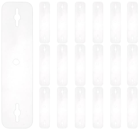 CRAFTYMELODY 40 Stück Krawattenklammer Unsichtbare Krawattenhalter Kunststoff Unsichtbare Krawattenstange 30x122x0.3mm Transparent Befestigt Zubehör Krawattenklemme