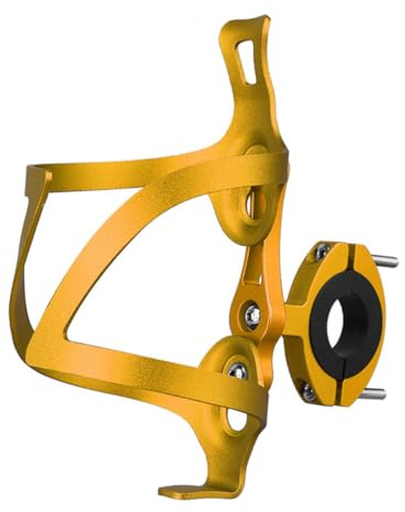 Toyvian Soporte para Botellas de Agua de Bicicleta de Aluminio Resistente y Ligero con Base de Transición Diseño Anticolisión para Ciclismo y Montaña Accesorio Duradero para Porta Bidones