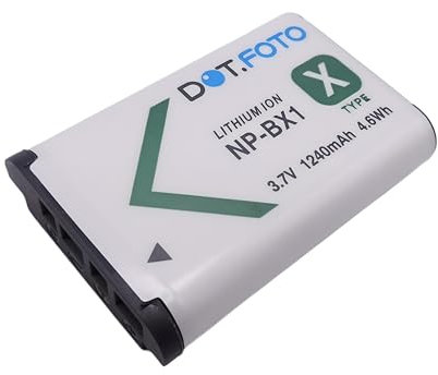 Dot.Foto NP-BX1 Premium 3.7v / 1240mAh Akku für Sony ZV-1, DSC-RX100, DSC-RX100 II/III/M4/M5/M6/M7, DSC-RX100M II, HDR-CX405