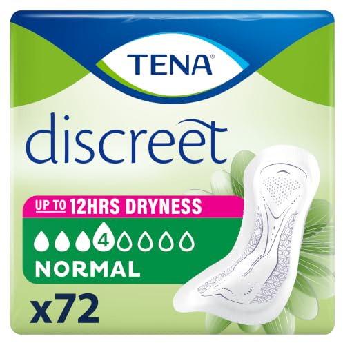 TENA Lady Normal Inkontinenzeinlagen für Damen 6 Packs of 12 4/8 Saugstärke