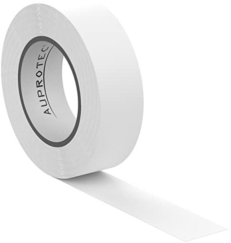 AUPROTEC 1 rotolo VDE Nastro Isolante Elettrico PVC Nastro Adesivo 15mm x 10m DIN EN 60454-3-1 colore: bianco