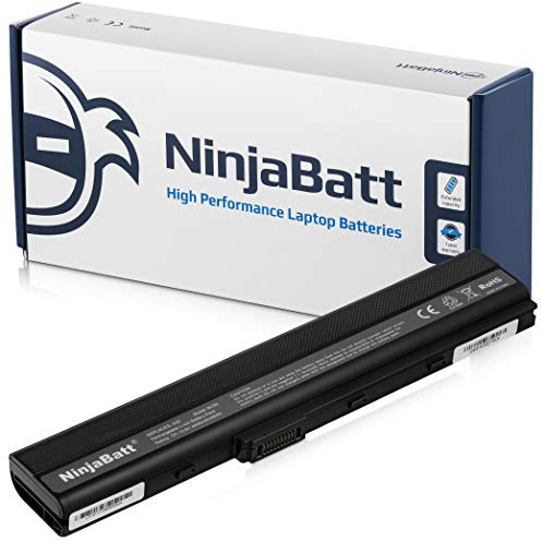 NinjaBatt Akku für Asus A32-K52 A42 K52J K52N K42J K42JC A52F A42-K52 X52F K52 A41-B53 K42F A41-K52 K52F A62 X42 X52J A52J A42J K52JC - Hohe Leistung [6 Zellens/4400mAh/48wh]