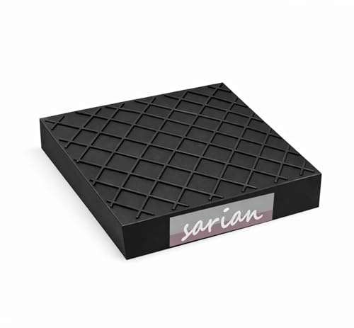 Gummiauflagen zum Reifenwechseln über 50 Varianten Rangierwagenheber Wagenheber Hebebühne Gummiklotz Auflage Unterstellbock Gummiblock Auto KFZ PKW Schutz Kratzer rund eckig (120x120x20 Waffel)