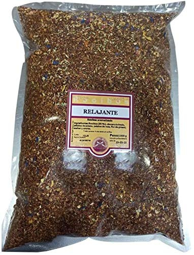 SABOREATE Y CAFE THE FLAVOUR SHOP Té Rooibos Relajante En Hoja Hebra A Granel Infusión Natural Adelgazante 1 Kg