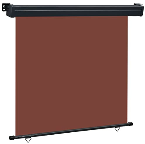 vidaXL Balkon Seitenmarkise Senkrechtmarkise Sonnenschutz Sichtschutz Windschutz Markise Außenrollo Balkonrollo Beschattung 160x250cm Braun