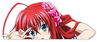 lliang Autoaufkleber Kreativität Auto Aufkleber Nette Anime Mädchen Peeker Vinyl Auto Aufkleber und Abziehbilder Fenster Waifu PVC (Größe : 13cm x 6.6cm)