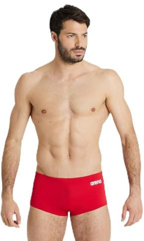 ARENA Solid Team Costume Uomo Piscina, Costume da Bagno ad Asciugatura Rapida, Pantaloncini da Bagno in Tessuto MaxLife Eco con Massima Resistenza al Cloro e Protezione UV UPF 50+