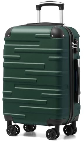 COOLIFE Handgepäck Koffer 56 cm M, Hartschalenkoffer 38 L, TSA Schloss | 56x39x22cm für EasyJet, leicht ABS-Hartschale, leise 360° Rollen, YKK-Reißverschluss, stoßfeste Ecken, Kurztrips, Flugreisen