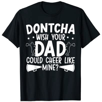 Herren Cheer Dad Cheerleading Gymnastik T-Shirt