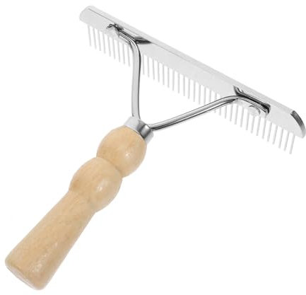 Mipcase 2stücke Pferdepflege Bürste Mit Holzgriff Robuste Reinigungsbürste Für Pferdehaare Ergonomisch Und Rutschfest Zum Entfernen Von Schmutz Und Losem Fell Unterstützt Die