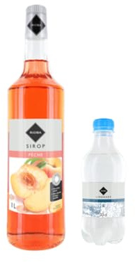 Lot Sirup Rioba & limonade:Sirup Rioba Pfirsich 1L - Rioba-limonade (24x33cl)