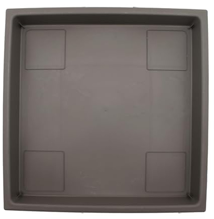 The HC Companies Soucoupe carrée, Cappuccino, 28 cm