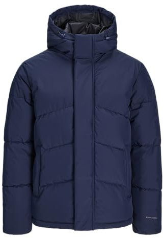 JACK&JONES PLUS JJWORLD Veste matelassée PLS pour Homme, Blazer Bleu Marine, 5XL, Blazer Bleu Marine., XXXXXL