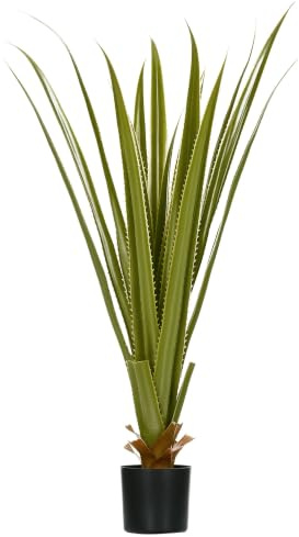 HOMCOM Dekorative künstliche Agave Sukkulente im Topf für Zuhause 90cm | Schreibtisch Kunstpflanzen, Innen- und Außendekoration