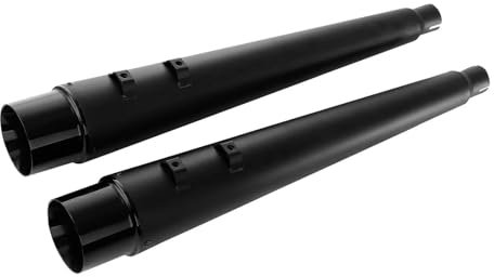 SICOTTON Für Harley Für Touring Für Road King Für Street Glide 1995-2016 Motorrad 4 Megaphon Slip-On Auspuff Schalldämpfer Motorradzubehör (Color : Schwarz)