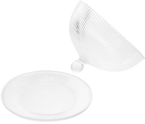 ABOOFAN Eleganter Tortenständer Aus Glas Mit Kuppel – Ideal Für Hochzeiten Partys Buffets Feiertage Sicher Und Praktisch