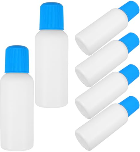 OUNONA Refillable Sponge Head Applicator Bottles for Liniments Essential Oils and Perfume Small Liquid Travel Bottles Set of 6 4.72 X 1.57 X 0.98 in