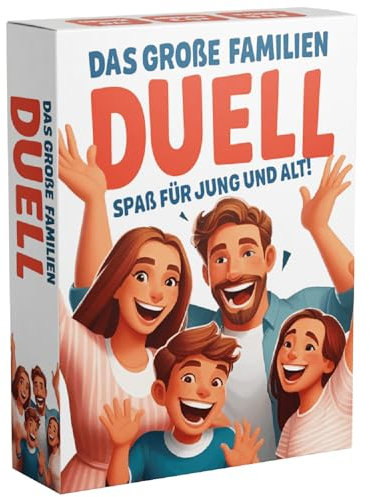 Das Große Familien-Duell | Das lustige Spiel für die ganze Familie | Mit spannenden Aufgaben, Quiz & Challenges| Familienspiel, Kartenspiel, Gesellschaftsspiel | Für Eltern und Kinder ab 7 Jahre