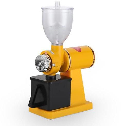 DRYIC Molinillos de café de 180 W, Molinillo de café eléctrico Profesional, máquina de molienda de Polvo de Grano de café, con tolva de molienda Ajustable de 8 (A)