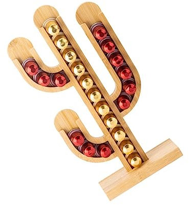 ABOOFAN Support De Capsules De Café Forme De Cactus Organisateur Créatif Pour Bureau Et Bar Décoration Pratique Et Originale