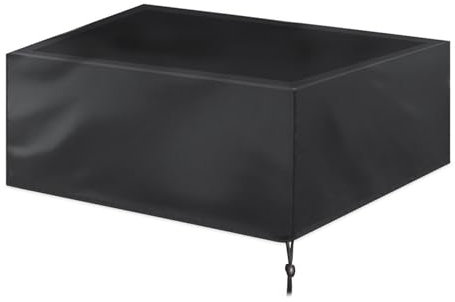 Jeorywoet Pool Table Cover, Waterproof Sunscreen Polyester Fabric, 88.6*45.7*32.3in, UV & Fade Resistant, Black