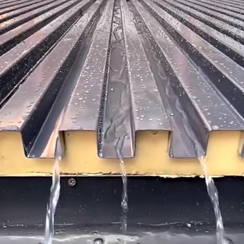 Elitix All-weather Hard Top Gazebo for Backyard Pergola, Aluminum Roofing Panels - Insulated Corrugated Roof Sheets, Sun Room Garages Tiles Board Replacement(1 pcs,L 2.3m(7.5ft))