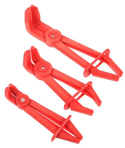 Hose Clamp Plier Set Professional Pinch Off Pliers Lockable & Hands Free Hose Clamps Plier in 3 Sizes Nylon Clamp Pliers for Flexible Hoses Fuel Hoses (3PCS)