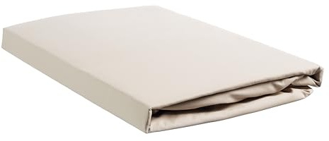 Ambiante Baumwolle - Spannbettlaken für Topper mit Split - 200x220 - Sand