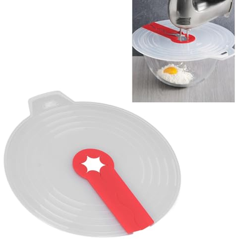GBSCLOVER Mixer-Spritzschutz, 30,5 cm, Silikon-Rührschüssel mit Spritzschutz, wiederverwendbarer Spritzschutz, leicht zu waschen, geeignet zum Schlagen von Sahne, Schlagen von Eiern und Backen