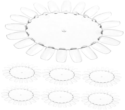 VICASKY Présentoir à Faux Ongles Transparent 10 Pièces, Format 13 x 11 Cm, Nuancier De Vernis à Ongles Polyvalent Pour Salon De Manucure Et Pratique Nail Art