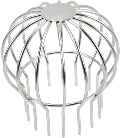 FONDOTIN Filtre Crépine Acier Inoxydable 304 Protège-gouttière Pour Drain Toit Rond, Écran Anti-bouchage Haute Capacité, Convient Tuyau Pvc Ø75 Mm, Usage Extérieur Solide, Lot