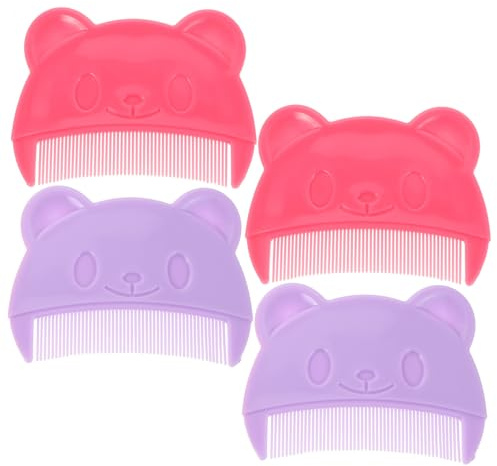 SUPVOX 4pcs Comb Cute Boy Girl Hair Comb for Newborn Hair Care Tool for Bath Grooming