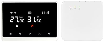EpheyFIF Tuyas - Termostato de calefacción WiFi inalámbrico para caldera de gas, controlador digital de temperatura para habitación de hogar inteligente, Alexas, Google Home
