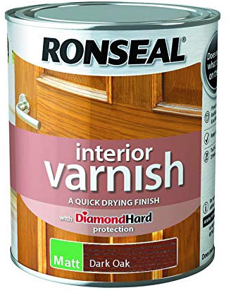 Ronseal Interior Varnish Dark Oak Matt 750ml