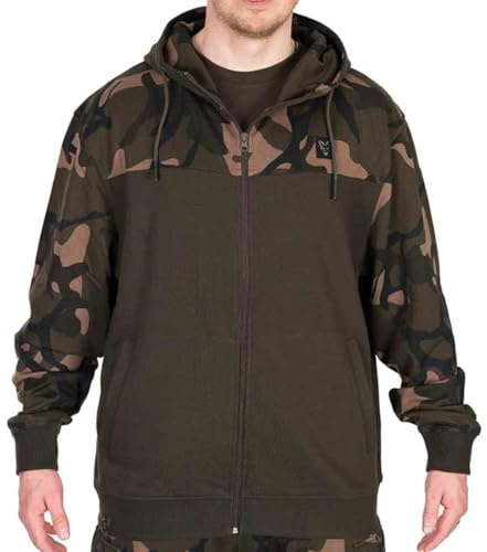 FOX LW Khaki/Camo Split Zip Hoody (XL)