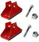 Lot de 2 protections antidérapantes pour pieds d'échelle, réduction du bruit, nivelleur d'échelle, protections de sol en alliage d'aluminium avec vis pour télescopiques