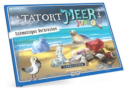 DENKRIESEN - Tatort Meer Junior - Schmutziges Verbrechen | Ab 8 Jahren | 1-4 Spieler | Spannendes Krimispiel für Kinder | Detektivspiel | Abenteuer für Junge Ermittler | Ideal für die ganze Familie