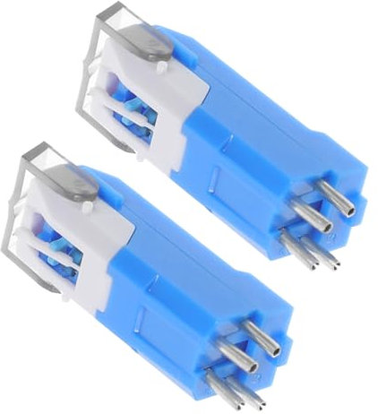 Mikinona 2 pièces Aiguille de Rechange pour Tourne Disque Vinyle de Compatible avec Divers Modèles Installation Facile et Reproduction Sonore Précise