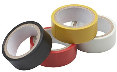 Meister – Cinta aislante (3,6 m x 19 mm con varios colores decoración. Juego de 4 ✓ alta flexibilidad y klebek Raft | cinta aislante | cinta adhesiva | – Cinta de sellado, 8632010