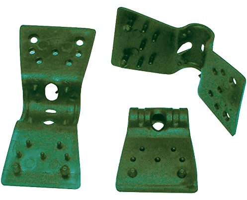Tenax Clips Malla 3,5 cm (24 Unidades) Verde, Clips para la Fijación de Las Mallas Tejidas, Apantalladoras y Sombreadoras
